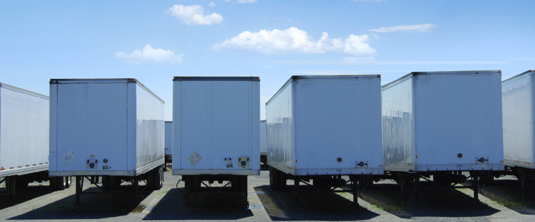 Trailers parked